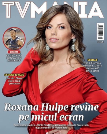 Roxana Hulpe In Venera Dress On The Cover Of TVmania