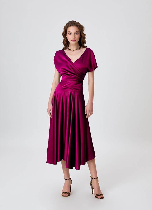 Siena Dress Vibrant Magenta