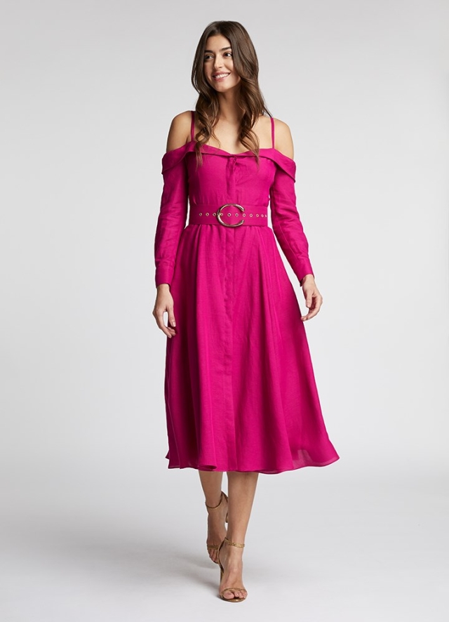 Shard Dress Vibrant Magenta