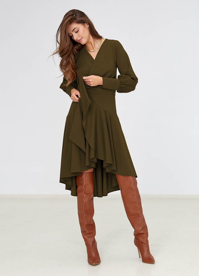 Moringa Dress Khaki Green