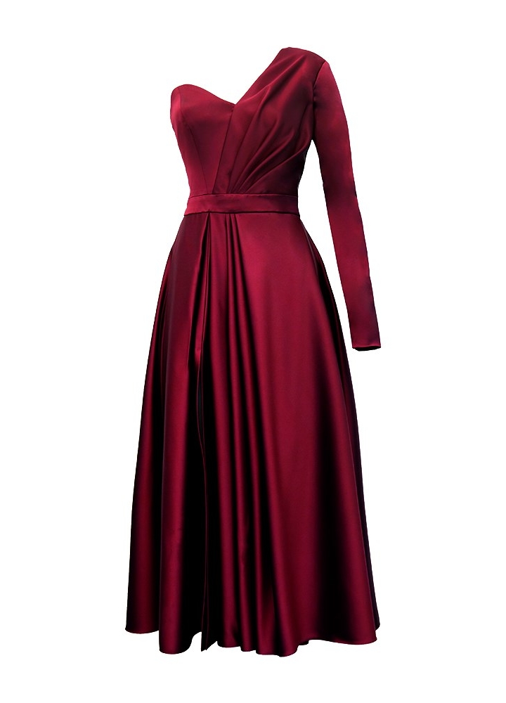 Marquise Dress Bordeaux Red