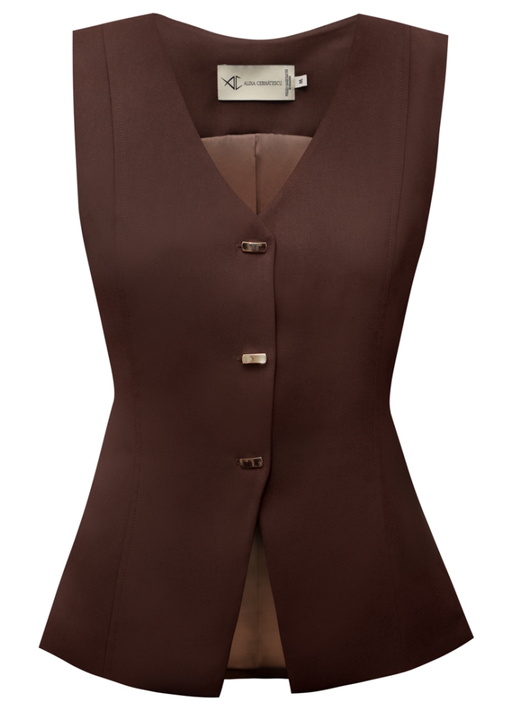 Vesta maro cu nasturi metalici aurii Neriah 
