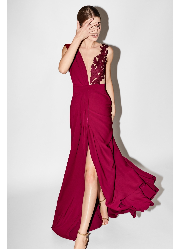 Orchid Dress Beet Red