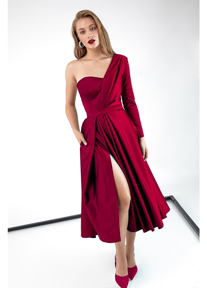 Marquise Dress Raspberry Red