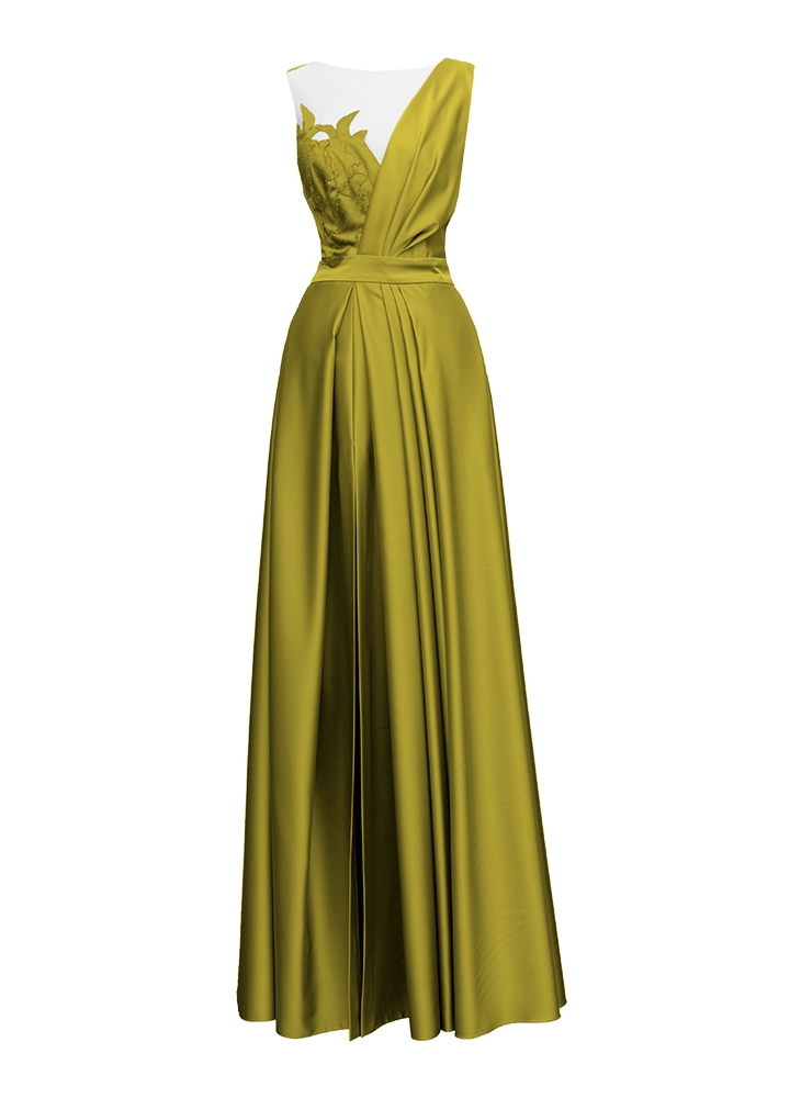 Emporium Dress Golden Olive