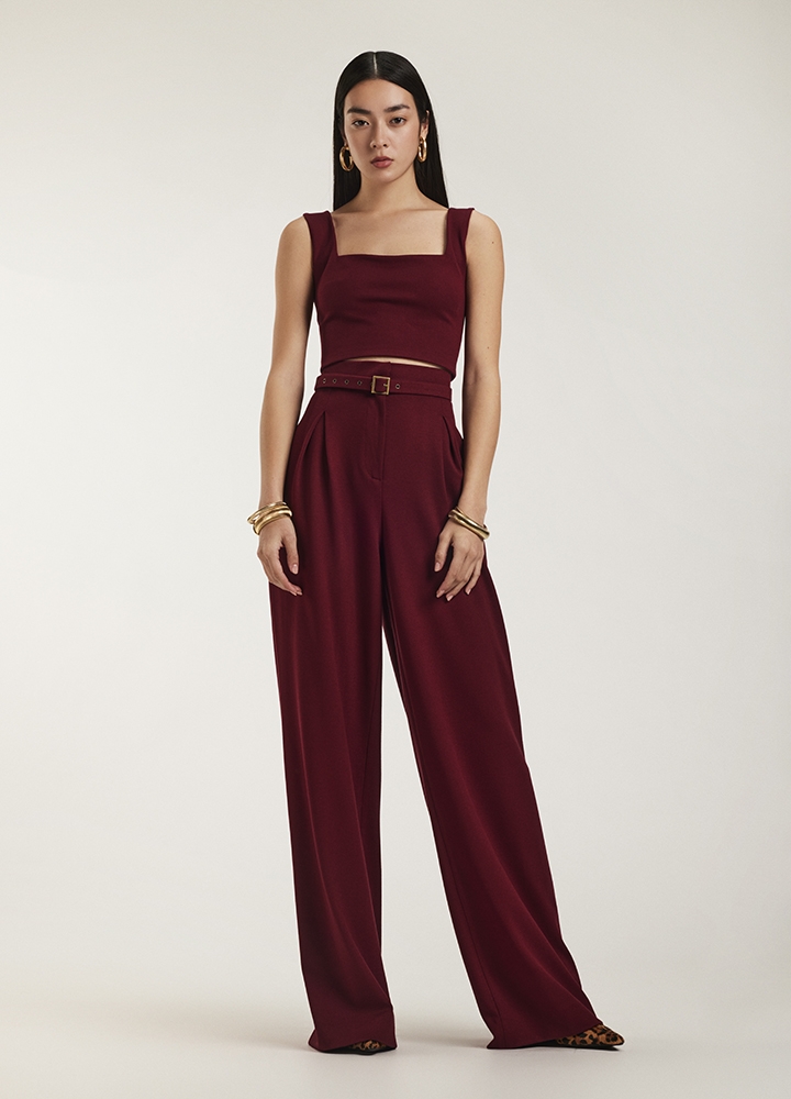Pinto Set Burgundy Red