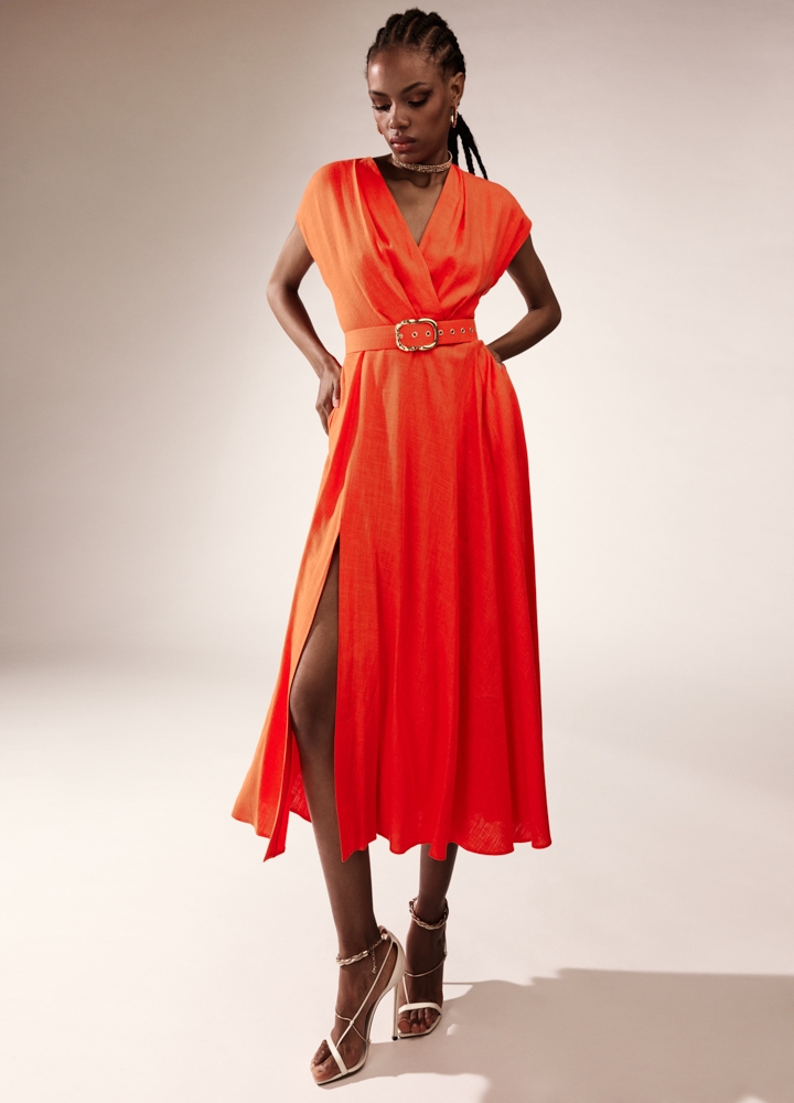 Ischia Dress Flame Orange