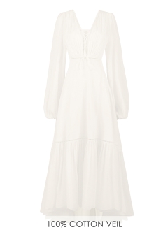 Novela Dress Classic White