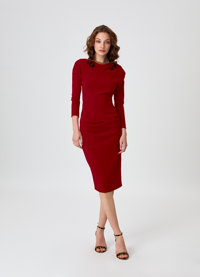 Luster Dress Classic Red