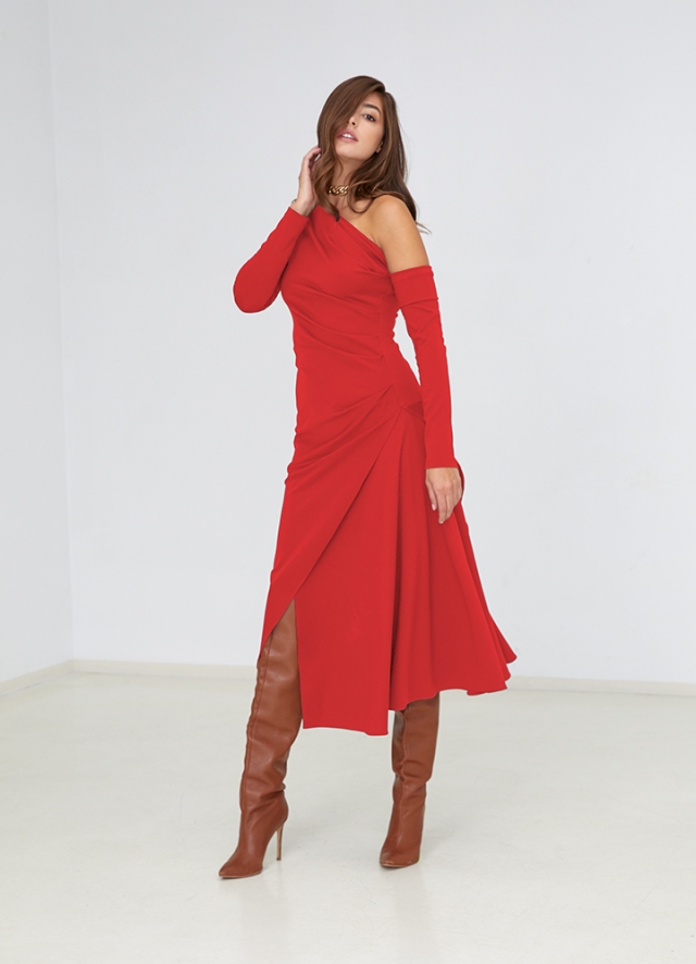 Melrose Dress Classic Red