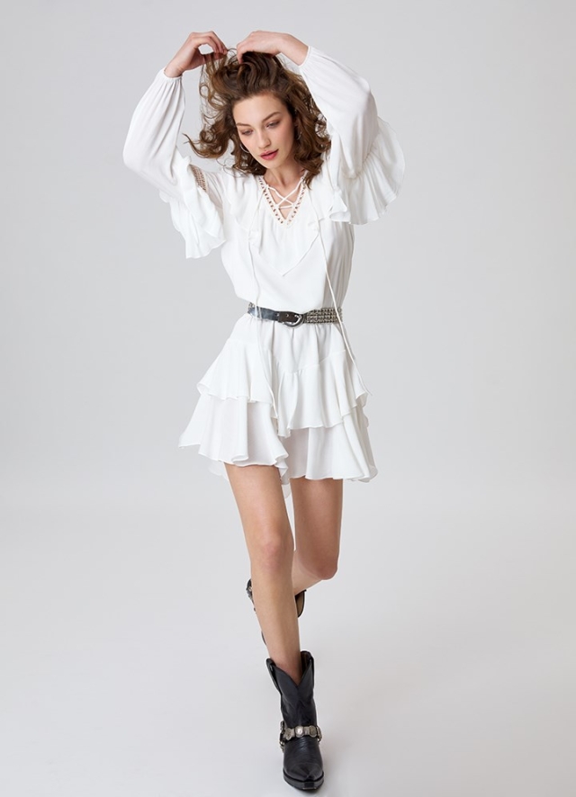 Malaga Dress Classic White