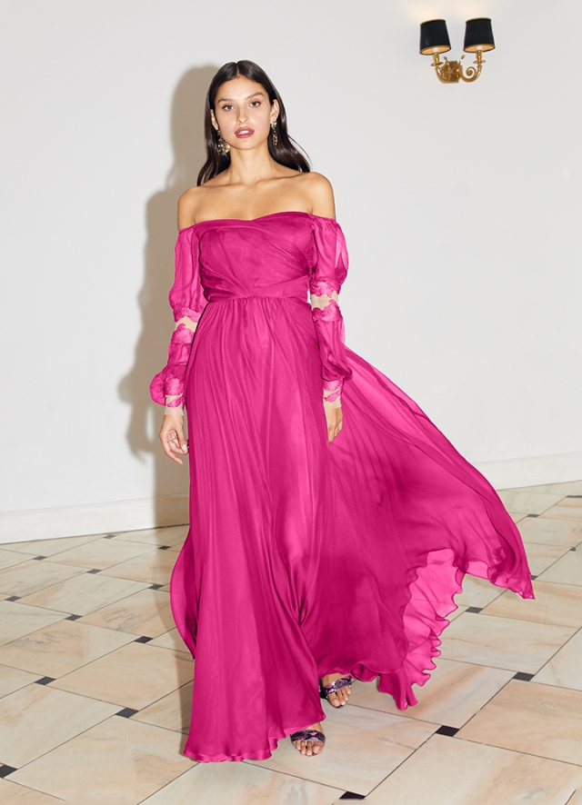 Bergamo Dress Hot Pink
