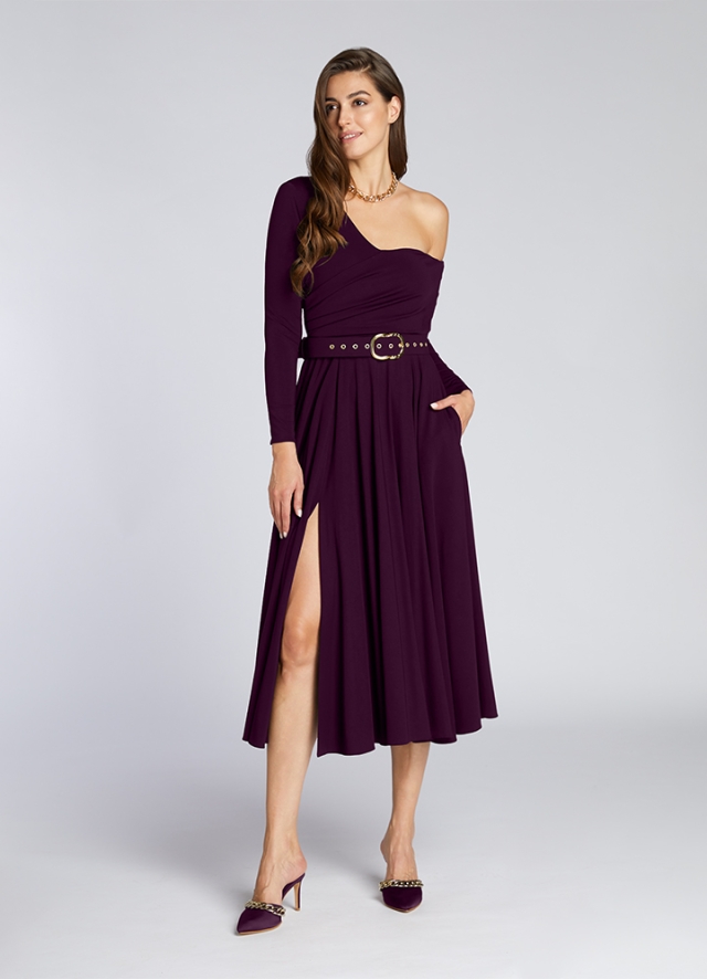 Brandy Dress Grape Purple