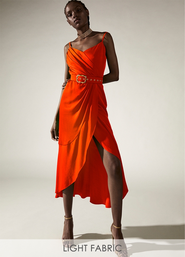 Daunt Dress Tangerine Orange