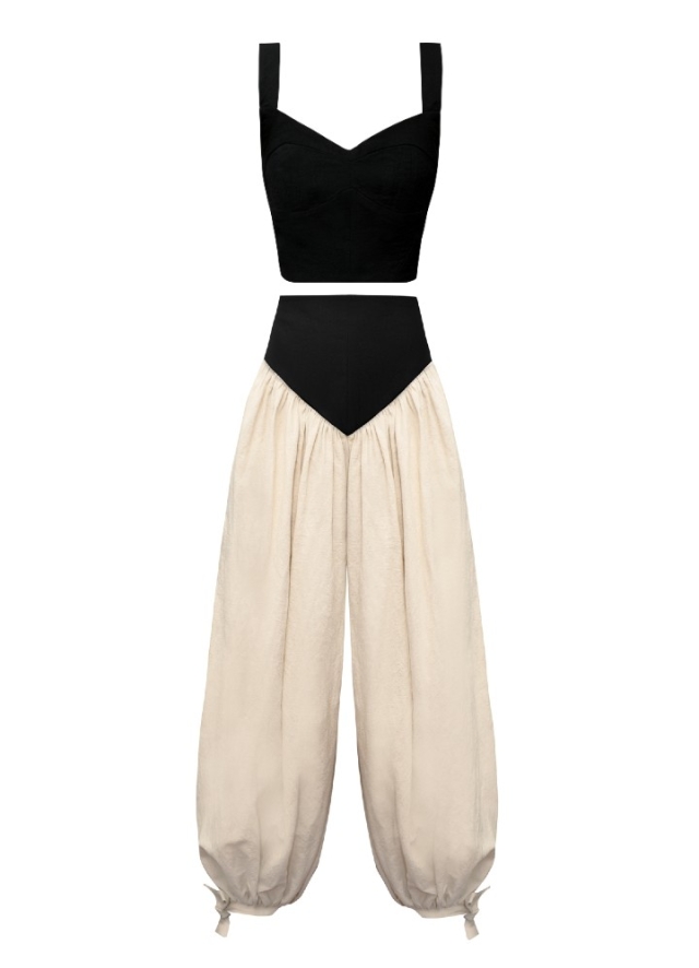 Elyra Set Beige Black