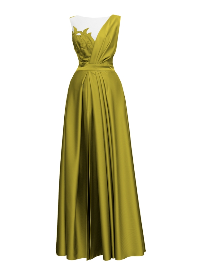 Emporium Dress Golden Olive