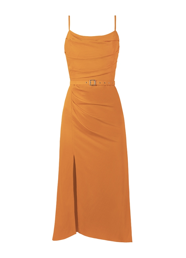 Hecate Dress Apricot Orange 