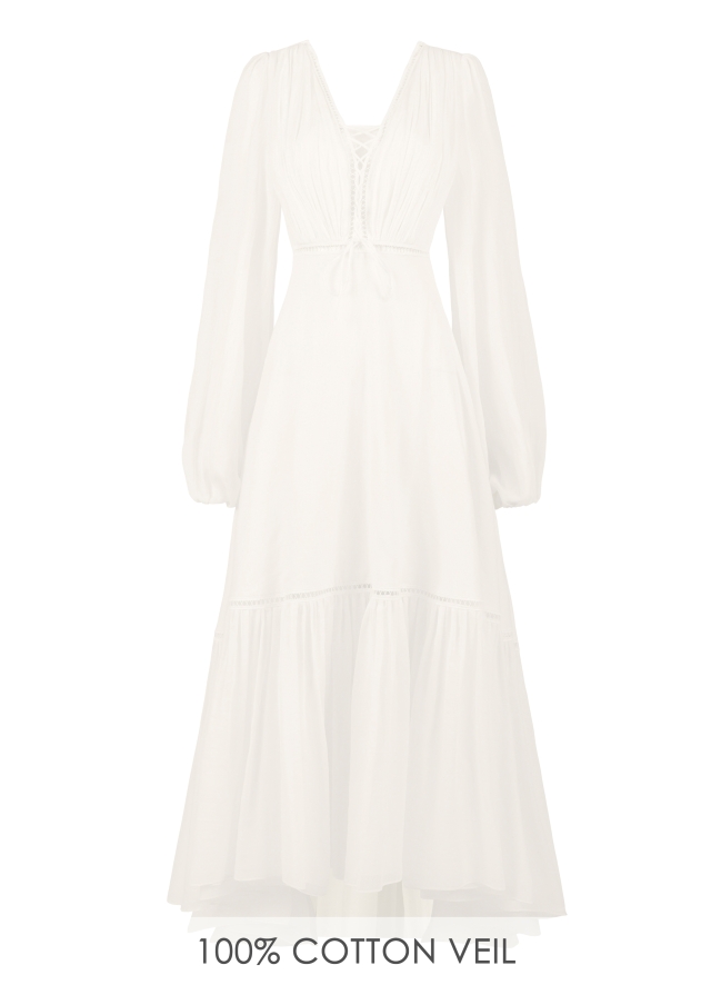 Novela Dress Classic White