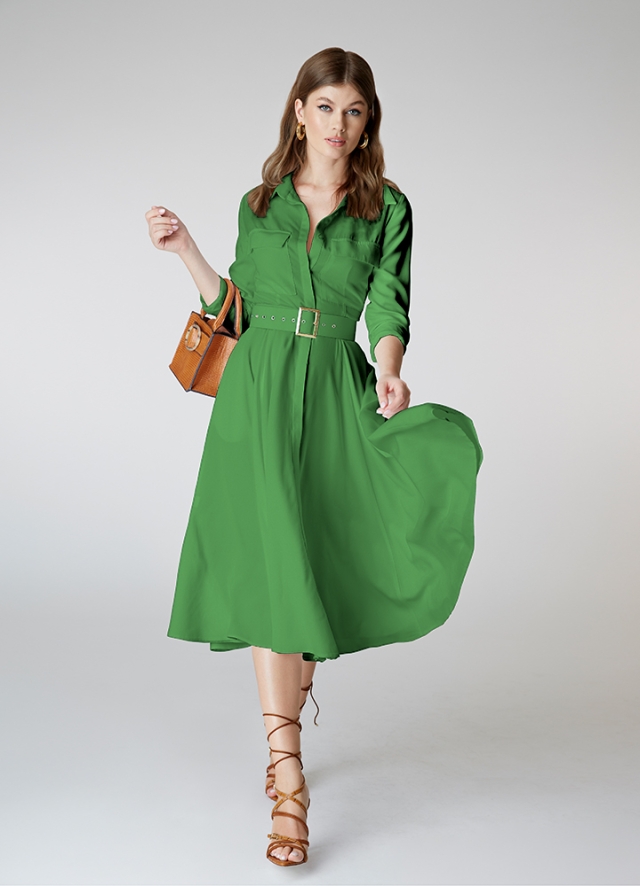 Sassy Dress Mineral Green 