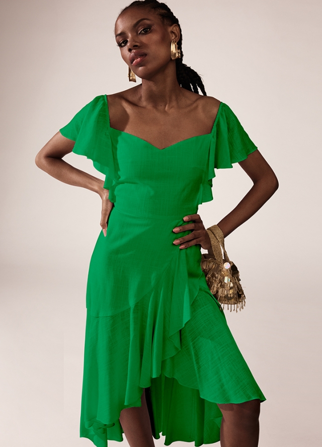 Thalia Dress Sage Green