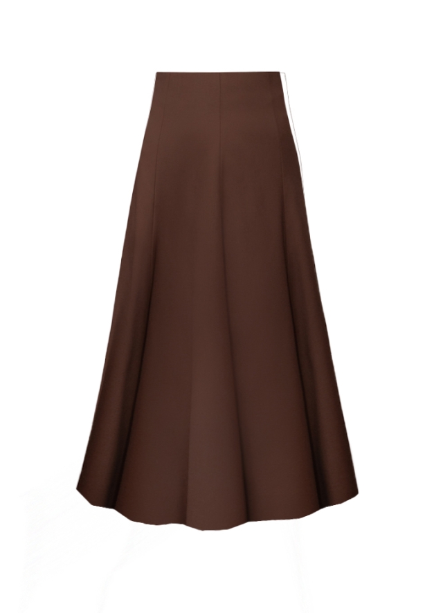 Rochie midi neagra din in cu drapaje si maneci bufante Swan