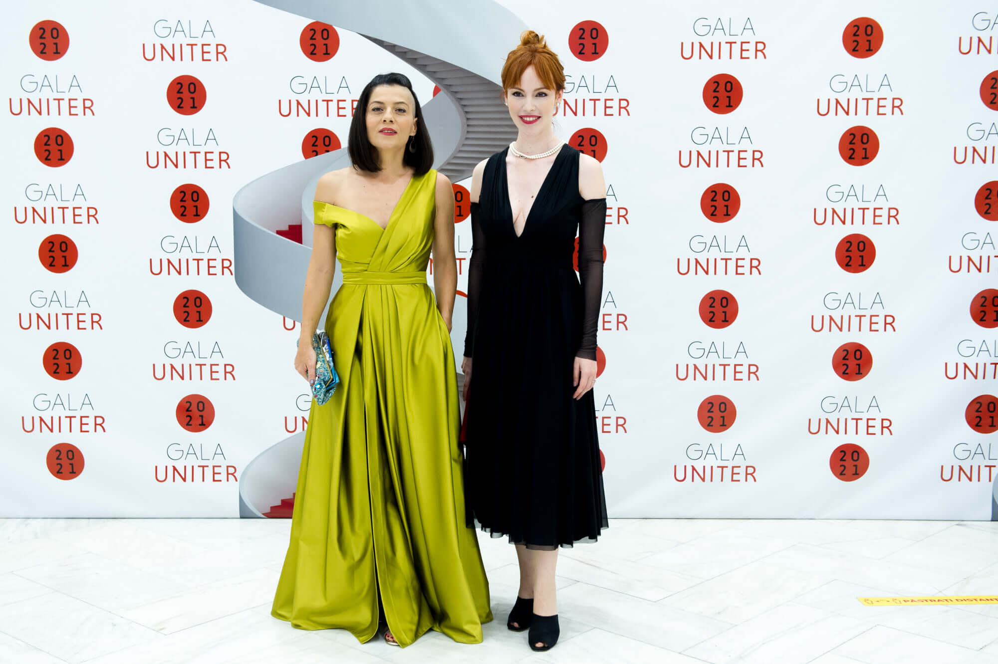 Florentina Ţilea And Olimpia Melinte At The 2021 UNITER Awards Gala